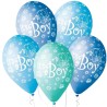 Lateksowe klasyczne niebieskie Balony Premium "Its a Boy", 12" / 5 szt.