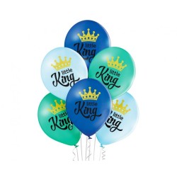 Lateksowe klasyczne wielokolorowe Balony D11 Little King 2C2S, 6 szt.