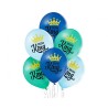 Lateksowe klasyczne wielokolorowe Balony D11 Little King 2C2S, 6 szt.