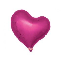 Foliowe Balony w kształcie serca Balon Ibrex Hel, serce Sweet 18", Metallic Magenta, 5 szt.