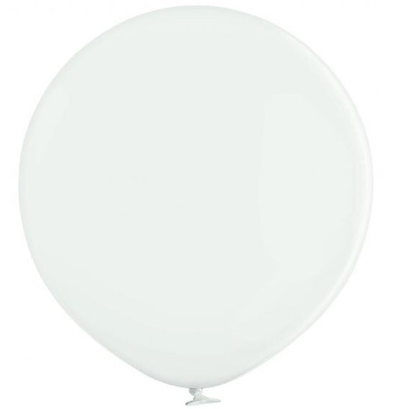 Lateksowe okrągłe białe Balony D5 Pastel White, 100 szt. 13 cm. 5"