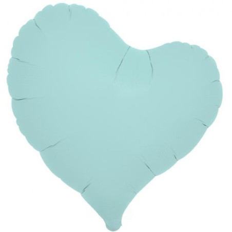 Balon foliowy niebieski w kształcie "serca", 14"- 35 cm / 5 szt.