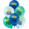 Lateksowe klasyczne wielokolorowe Balony D11 Little King 2C2S, 6 szt.