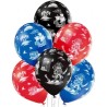 Lateksowe klasyczne wielokolorowe z nadrukami Balony D11 Pirate 1C5S, 6 szt.