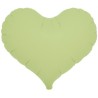 Balon foliowy zielony w kształcie "serca", 14"- 35 cm / 5 szt.