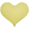 Balon foliowy żółty w kształcie "serca", 14"- 35 cm / 5 szt.