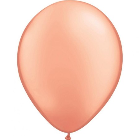 Foliowy balon metal różowo-złoty, 11"- 28 cm / 25 szt.