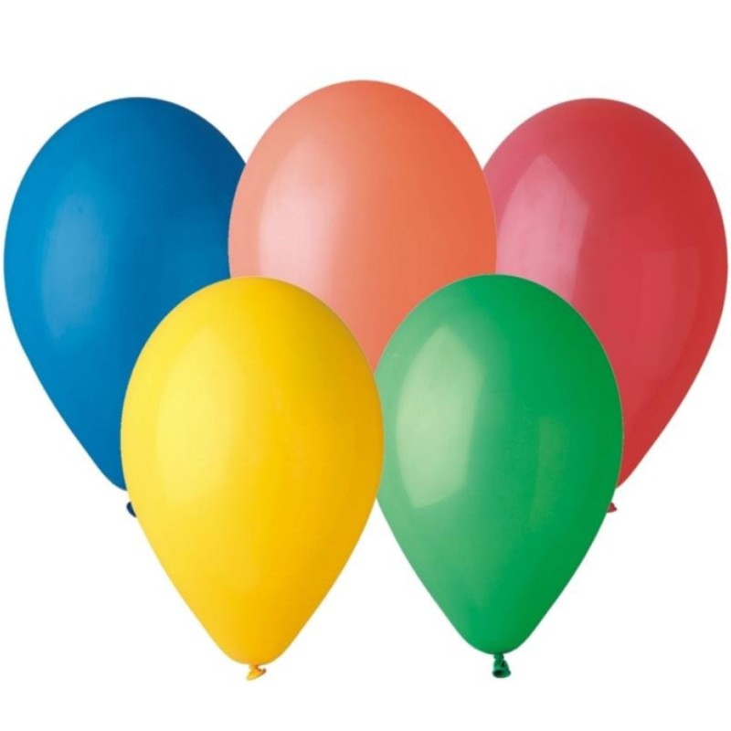 Lateksowe wielokolorowe Balony Premium pastelowe, 10" / 20 szt.