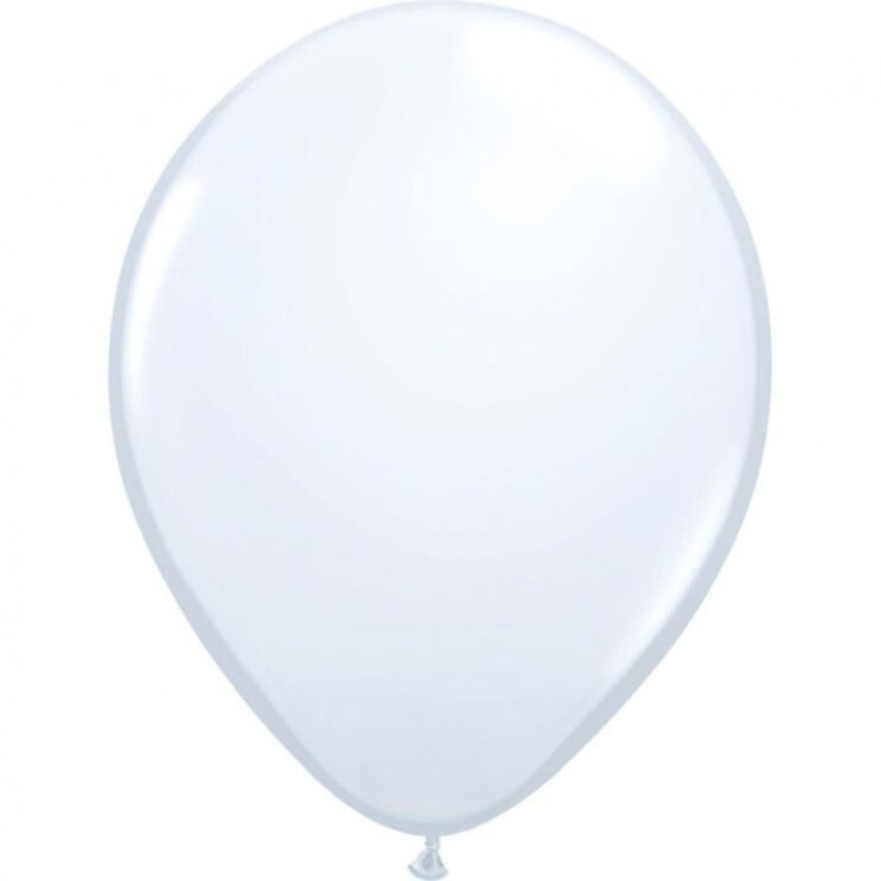 Foliowy balon biały, 11"- 28 cm / 100 szt.