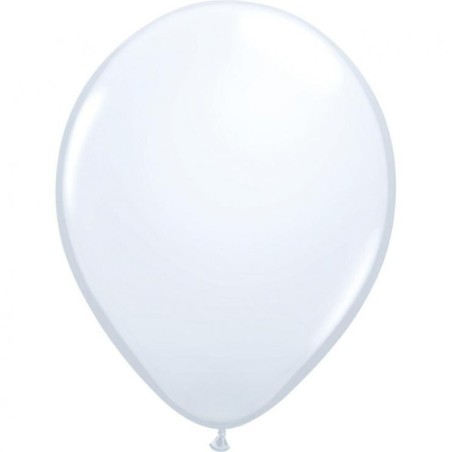 Foliowy balon biały, 11"- 28 cm / 100 szt.