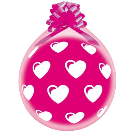 Lateksowe różowe Balony 18" Stuff, serduszka / 25 szt. 45,7 cm