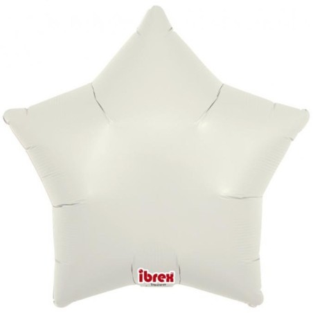 Foliowy balon w kształcie gwiazdy Balon Ibrex Hel, 15", Cloud Gray, 5 szt.