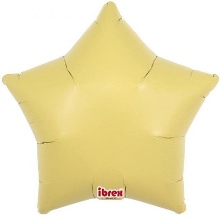 Foliowy balon w kształcie gwiazdy Balon Ibrex Hel, 15", Ice Orange, 5 szt.