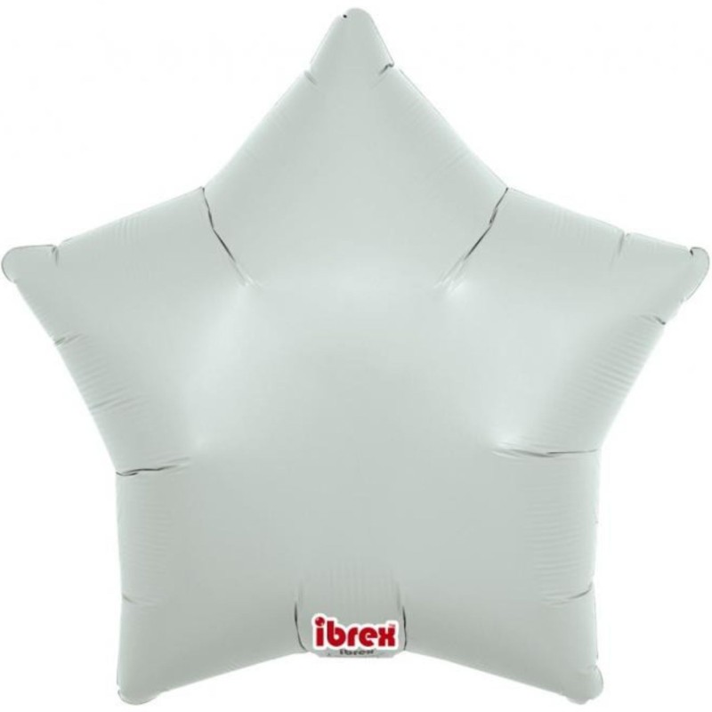 Foliowy balon w kształcie gwiazdy  Balon Ibrex Hel, 15", Misty Blue, 5 szt.