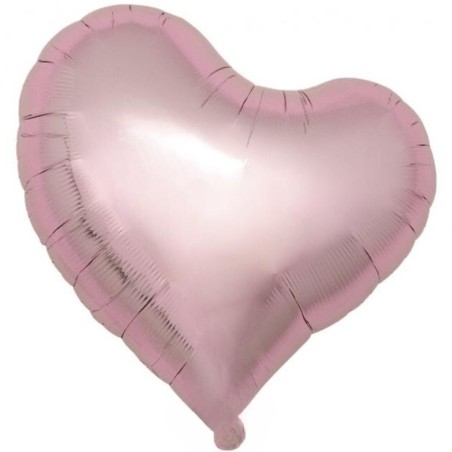Foliowe Balony w kształcie serca Balon Ibrex Hel, serce Sweet 18", Metallic Light Pink, 5 szt.