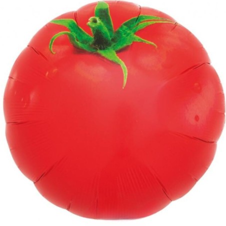 Foliowy w kształcie pomidora Balon Ibrex Hel, okrągły 14", Tomatoes, 1 szt,