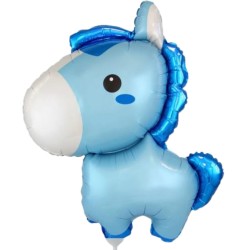 Foliowy balon niebieski w...