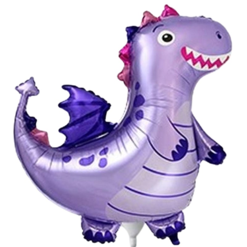 Foliowy balon fioletowy w kształcie "smoka" 14" - 35 cm. 1 szt.