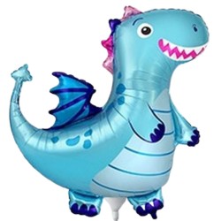 Foliowy balon niebieski w...