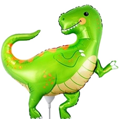 Foliowy balon czarny w kształcie "dinozaur" 14" - 35 cm. 1 szt.