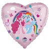 Foliowy w kształcie serca Balon 18" FX - My Little Pony Uścisk 1 szt.