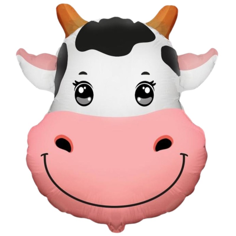 Foliowy balon czarny w kształcie "krowy" 14" - 35 cm. 1 szt.