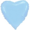 Foliowy niebieski w kształcie serca Balon 9" FX - "Serce" (niebieskie delikatne) 1 szt.