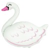 Foliowy balon biały w kształcie "łabędzia" 14" - 35 cm. 1 szt.