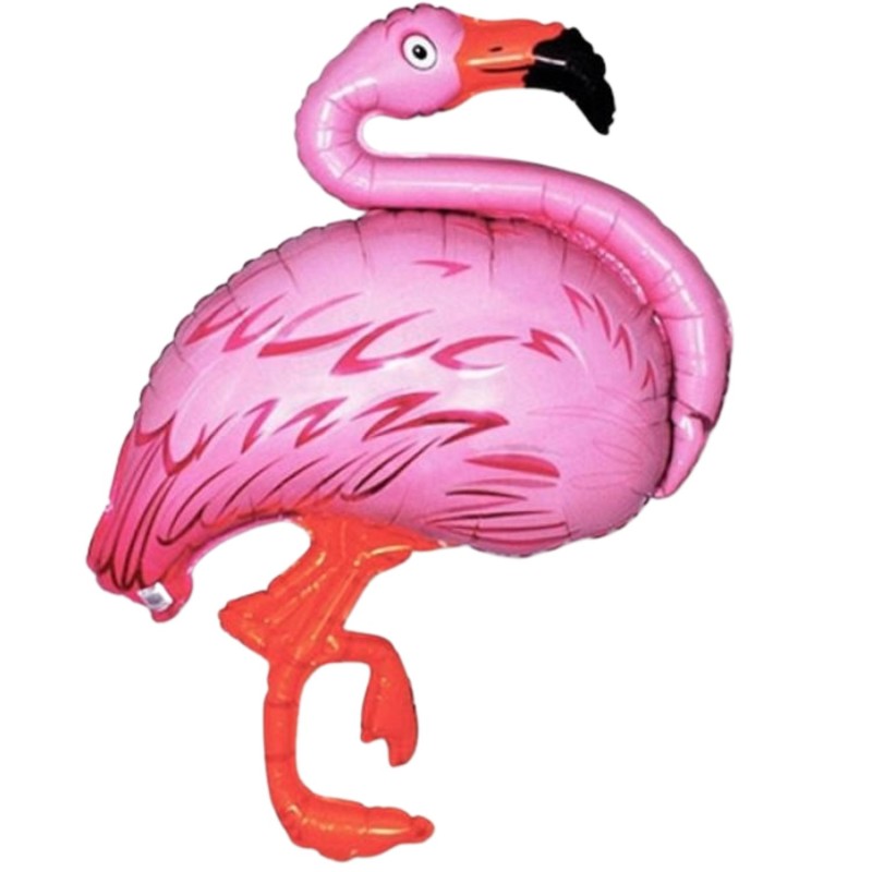 Foliowy balon różowy w kształcie "flaminga" 14" - 35 cm. 1 szt.