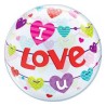 Foliowe Balony kolorowe z napis. "I Love You". 22" - 56 cm / 1 szt.