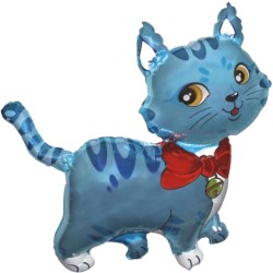 Foliowy balon niebieski w...