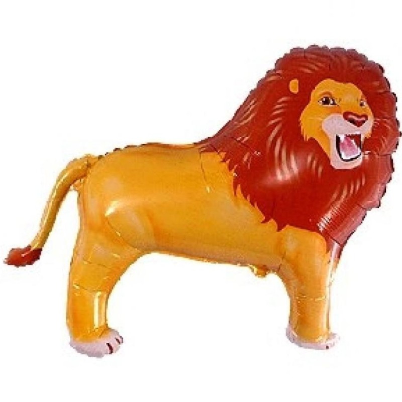 Foliowy balon czerwony w kształcie "lwa" 14" - 35 cm. 1 szt.