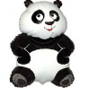 Foliowy balon czarny w kształcie "pandy" 14" - 35 cm. 1 szt.