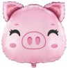 Foliowy balon różowy w kształcie "Świnki" 24" - 61 cm. 1 szt.