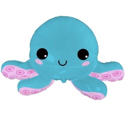 Foliowy balon niebieski w...