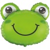 Foliowy balon niebieski w kształcie "Żaby" 24" - 61 cm. 1 szt. (pakowany)