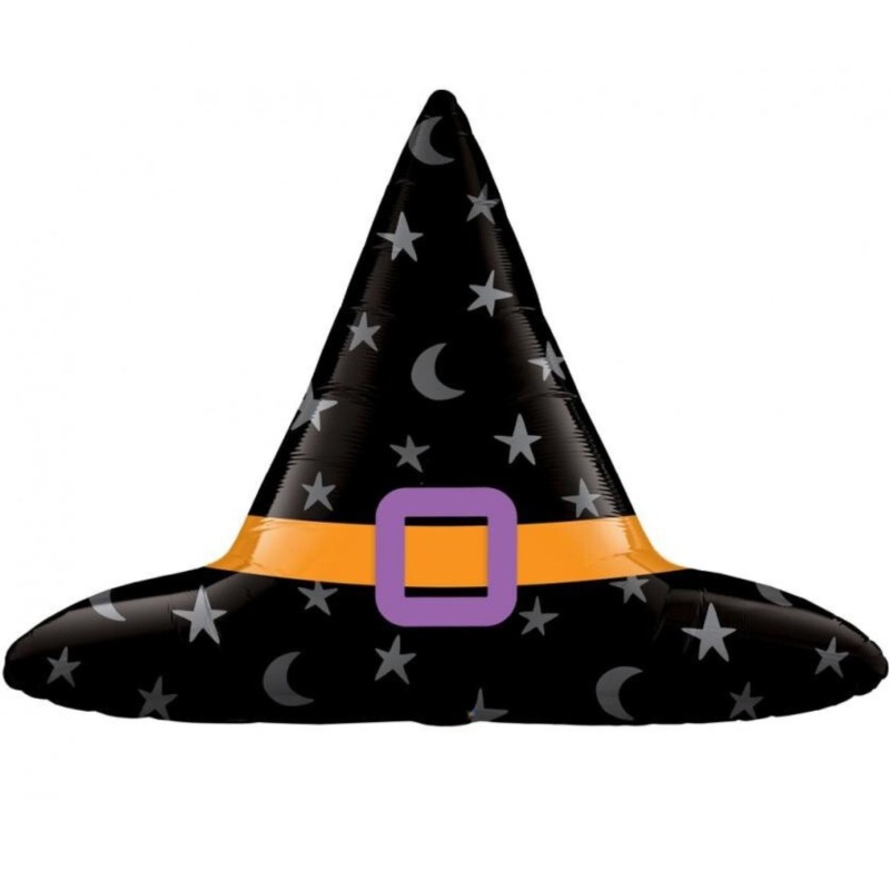 Balon foliowy 40" QL SHP "Kapelusz Czarownicy" na magiczne imprezy bądź urodziny