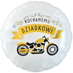 Biały okrągły Balon foliowy...