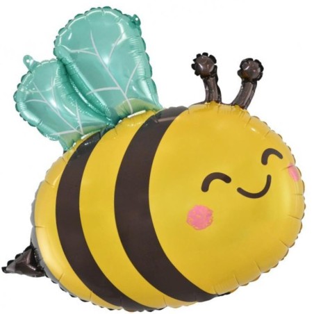 Kolorowy Balon w kształcie Pszczółki, 50x54 cm foliowy 1 szt.