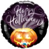 Kolorowy okrągły Balon foliowy 18" QL RND " Happy Halloween" (dynia)