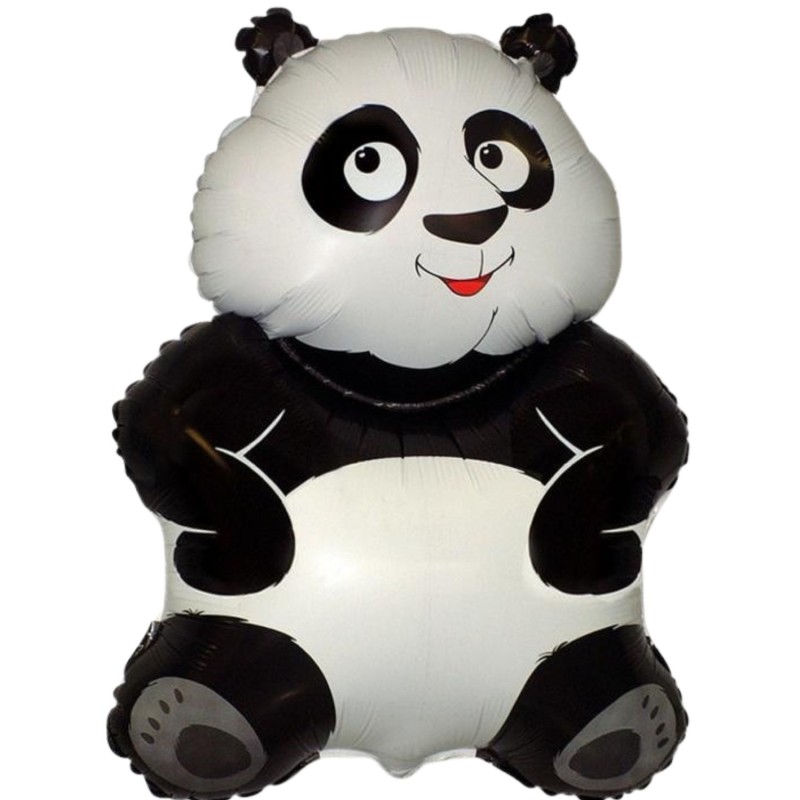 Foliowy balon czarno-biały w kształcie "Pandy" 24" - 61 cm. 1 szt.