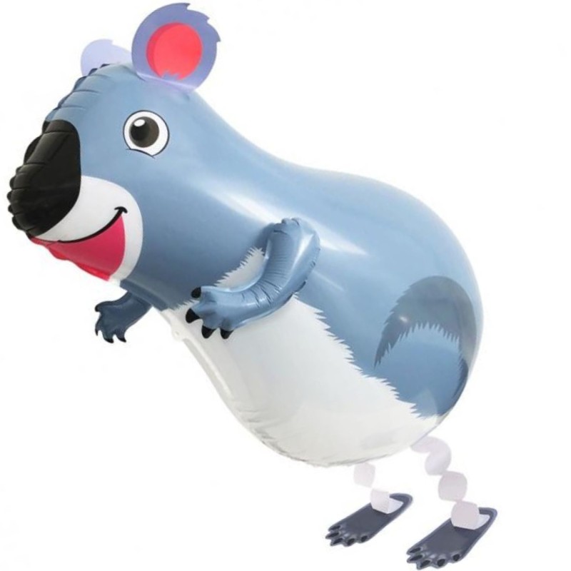 Realistyczny Balon foliowy Miś Koala, 41x48 cm, chodzący 1 szt.
