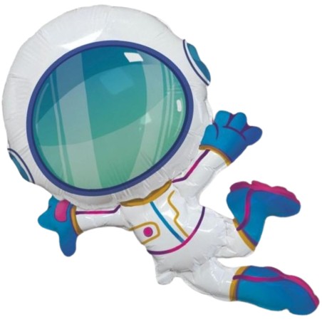 Wielokolorowy Balon foliowy 24" FX - Astronauta, 1 szt.