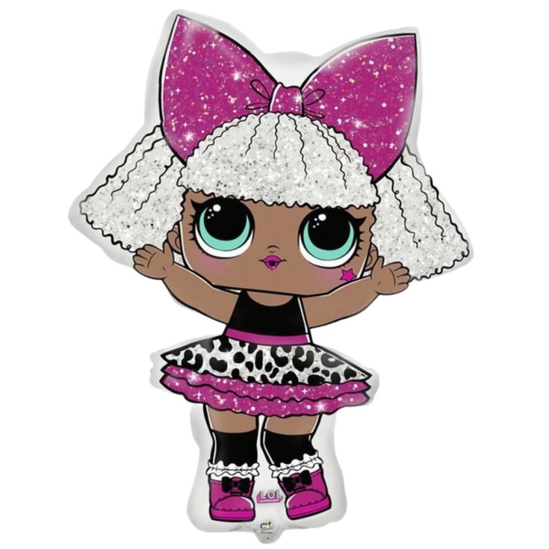 Kolorowy Balon foliowy 24" FX - LOL: Diva, 1 szt.