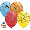 Lateksowe Balony kolorowe z nadru. Winnie The Pooh Charaters 11" - 28 cm / 25 szt.