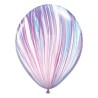 Wielokolorowe Balony QL 11", pastel agat Fashion / 25 szt. 25 cm