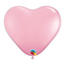 Lateksowe w kształcie serca Balony QL 6", pastel j. różowy / 100 szt.