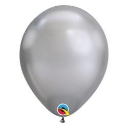 Klasyczne lateksowe Balony QL 11", chrom srebrny / 100 szt. 11"