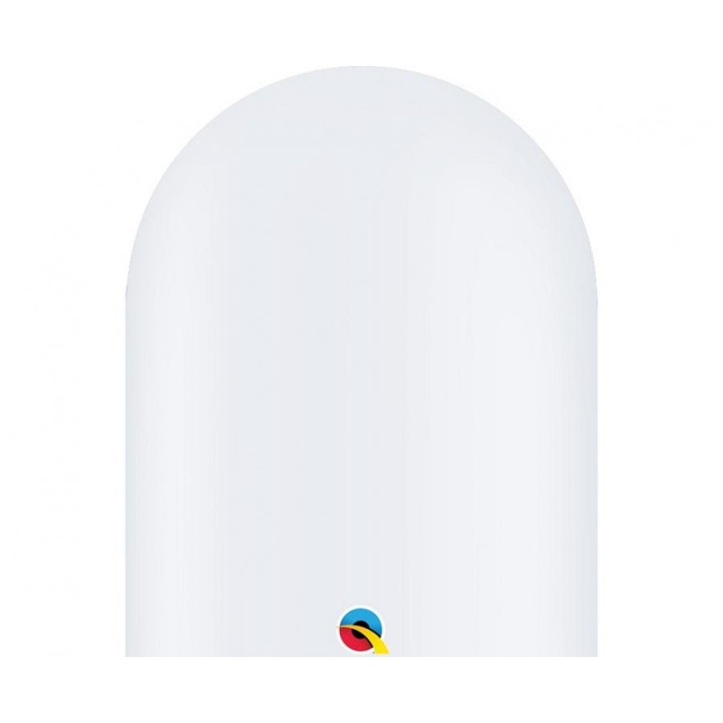 Balony do modelowania  QL 646, pastel biały / 50 szt. 115 cm.