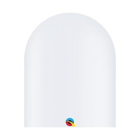 Balony do modelowania  QL 646, pastel biały / 50 szt. 115 cm.